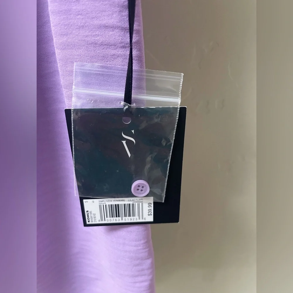 Simply Vera Vera Wang Lavender Sleeveless Blouse - Picture 4 of 7